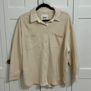 Aerie Lumberjane Shirt · Small ·  Cream ·  Relaxed Fit · Lumber Jane